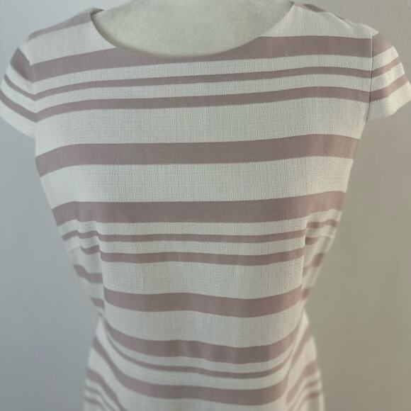 J. Crew Mother of the Bride Pink Ivory Sheath Wedding Knee Length 100% cotton - Picture 4 of 8